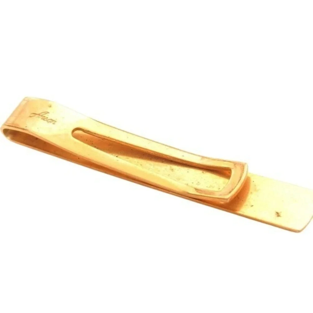 Vintage Anson Large Blank Monogram Tie Clip‎